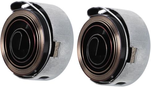 KALLORY 2Pcs Drill Press Return Coil Spring Durable Chrome Plated Quill Feed Springs Easy Installation for Various Drill Press Models High Strength Construction Stable in Saudi Arabia