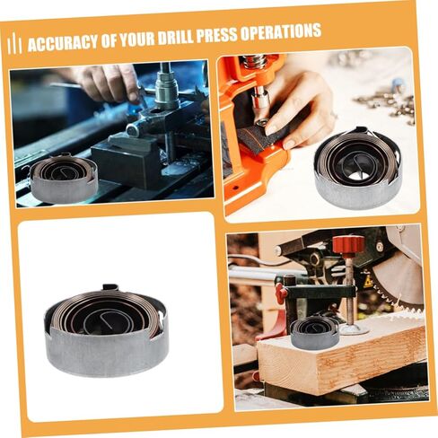 KALLORY 2Pcs Drill Press Return Coil Spring Durable Chrome Plated Quill Feed Springs Easy Installation for Various Drill Press Models High Strength Construction Stable in Saudi Arabia