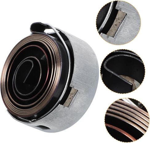 KALLORY 2Pcs Drill Press Return Coil Spring Durable Chrome Plated Quill Feed Springs Easy Installation for Various Drill Press Models High Strength Construction Stable in Saudi Arabia