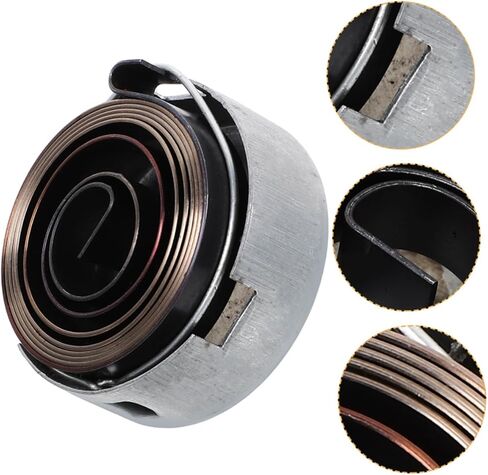 jojofuny 2Pcs Drill Press Quill Feed Return Coil Springs Assembly Chromeplate Spring Compatible with Various Models for Efficient Return Mechanism and User Friendly Installation in Saudi Arabia