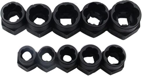 Jonlaki 10 Pcs Extractor Set with Strong Grip, Steel for Effective Nut and Removal Tool in Saudi Arabia