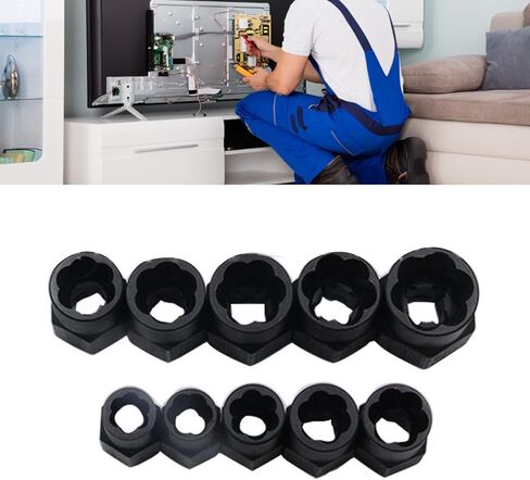 Jonlaki 10 Pcs Extractor Set with Strong Grip, Steel for Effective Nut and Removal Tool in Saudi Arabia