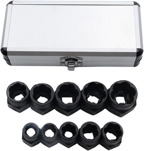 Jonlaki 10 Pcs Extractor Set with Strong Grip, Steel for Effective Nut and Removal Tool in Saudi Arabia