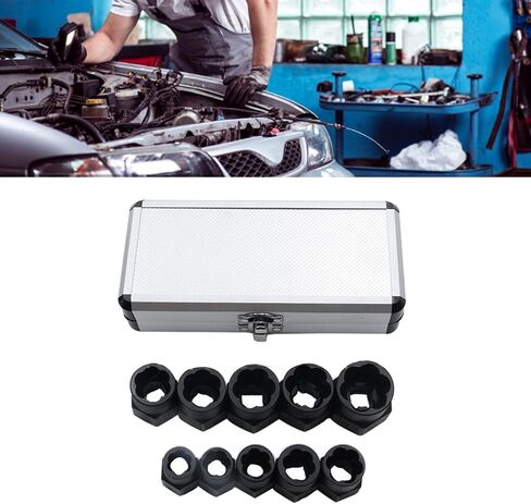 Jonlaki 10 Pcs Extractor Set with Strong Grip, Steel for Effective Nut and Removal Tool in Saudi Arabia