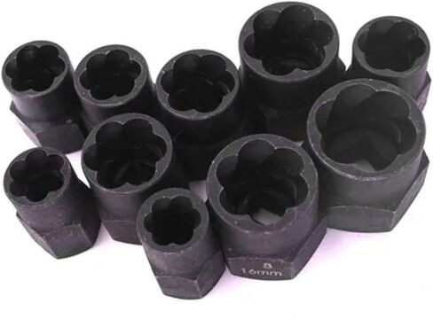 Jonlaki 10 Pcs Extractor Set with Strong Grip, Steel for Effective Nut and Removal Tool in Saudi Arabia