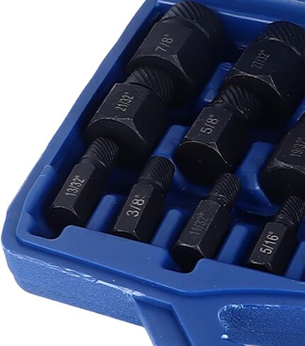 مجموعة استخراج المسمار 25 قطعة من سبائك الفولاذ الاحترافية أداة إزالة المسمار المكسور لإصلاح السيارات الميكانيكية المنزلية شديدة التحمل ومتعددة الأحجام in Kuwait