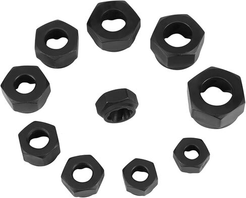 Bolt Remover Kit Damaged Nut Extractor Set 11PCS High Hardness 40CR Material Spiral Teeth Design for Removing Stripped Bolts and Nuts 9mm to 19mm in Saudi Arabia