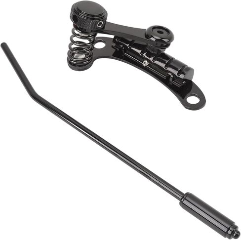 KIMISS Electric Guitar Vibrato Bridge Tailpiece - Zinc Alloy Tremolo Bridge Stop Bar Tailpiece for and SG Guitars (Black) in Saudi Arabia