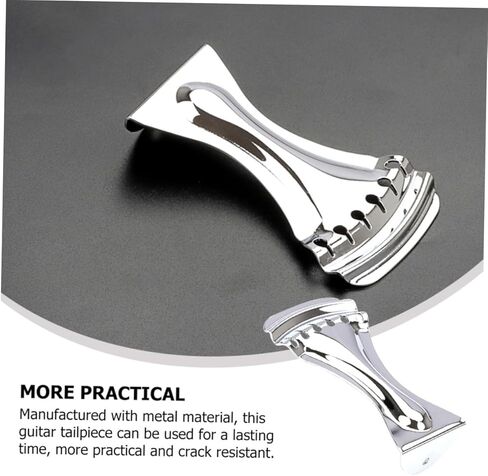 قطعة خلفية من الكروم لجيتار مكون من 6 أوتار، جزء بديل لجسر معدني قوي متوافق مع القيثارات الكهربائية والرنانة in Kuwait