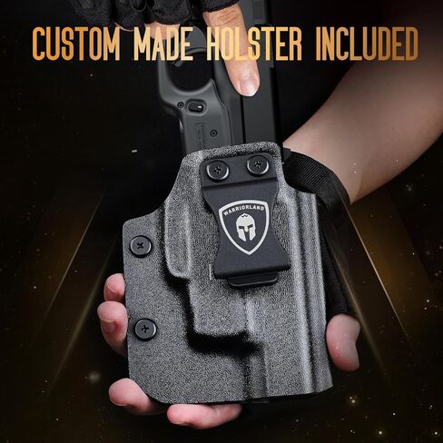 منظار ليزر أخضر من WARRIORLAND مصمم ليناسب Glock 48 مع مجموعة الحافظة، ومنظار شعاع أخضر مع مؤشر الطاقة، وحافظة IWB Kydex مصنوعة خصيصًا لليد اليمنى، WLS-105G w/ G48 in Saudi Arabia
