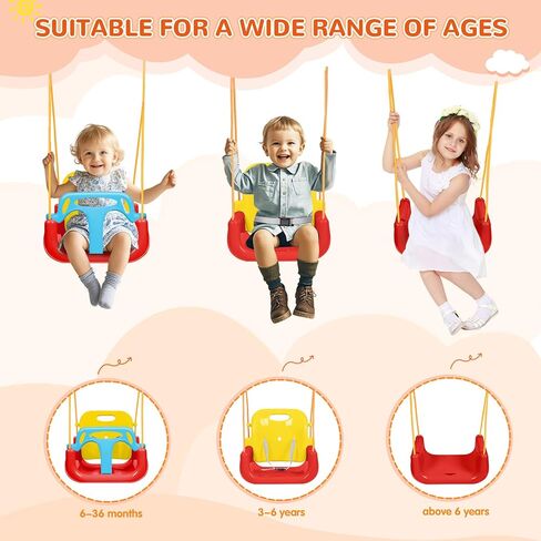 مجموعة أرجوحة من 3 في 1 ، مجموعة أرجوحة داخلية وخارجية تتأرجح مع معادن قابلة للطي من 6 أشهر إلى 10 سنوات ، من السهل تجميعها وتخزينها (غاري) in Kuwait