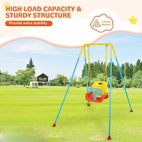 مجموعة أرجوحة من 3 في 1 ، مجموعة أرجوحة داخلية وخارجية تتأرجح مع معادن قابلة للطي من 6 أشهر إلى 10 سنوات ، من السهل تجميعها وتخزينها (غاري) in Kuwait