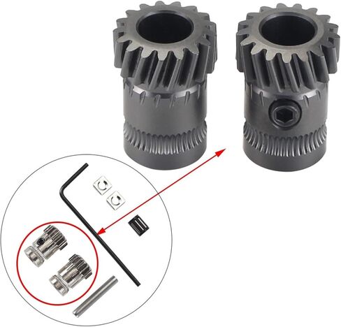 لـ fysetc ترس حلزوني قوة صلابة عالية قالب فولاذي تروس مطور لـ Mini V1 V2 لبثق شيربا طارد تروس مزدوج in Kuwait