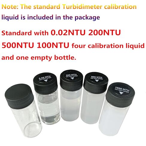 Water Turbidimeter Handheld Turbidity Meters with Standard Calibration Solution 100 Groups Storage Measuring Range 0 to 1100 NTU 0 to 275 EBC 0 to 9999 ASBC in Saudi Arabia