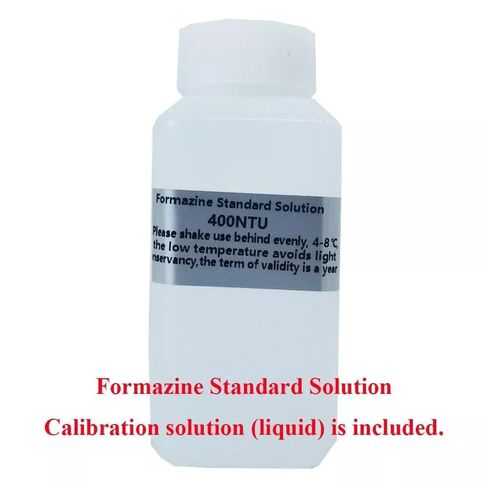 Turbidity Measurement Digital Turbidity Meter with Measuring Range 0 to 200 NTU Measuring Principle 90° Scattered Light Minimum Indication 0.1 NTU Formazine Standard Turbidity Solution in Saudi Arabia
