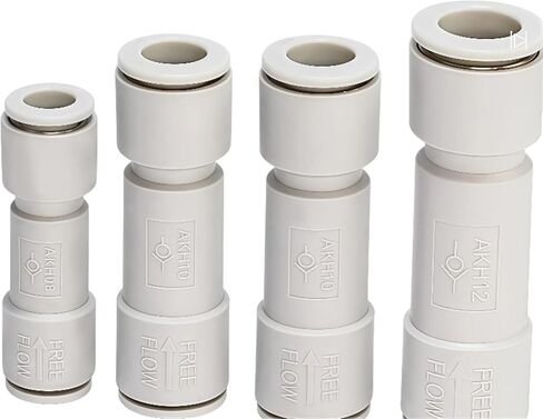 One Way Air Check Valve Return Pneumatic AKH04 AKH06 AKH08 AKH10 AKH12 (6mm 8mm 10mm 12mm) 1Pcs(AKH06-00(OD 6)) in Saudi Arabia