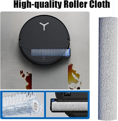 قطع غيار T90 PRO Omni للمكنسة الكهربائية ECOVACS DEEBOT T90 Omni / T90 PRO Omni Robot، تتضمن فرشاة رئيسية واحدة، ممسحتين، 4 أكياس غبار، 4 مرشحات، 6 فرش جانبية ومفك براغي واحد، فرشاة نظيفة واحدة in Kuwait