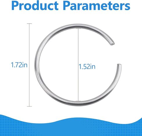 100100 مكنسة كهربائية مرفق حلقة ضغط بديلة للمكنسة الكهربائية التجارية Proteam حلقة عصا الألومنيوم تناسب عصا المكنسة ProTeam 10002، 100104، 101338، 106290، 106293-2 Pack in Kuwait