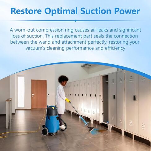 100100 مكنسة كهربائية مرفق حلقة ضغط بديلة للمكنسة الكهربائية التجارية Proteam حلقة عصا الألومنيوم تناسب عصا المكنسة ProTeam 10002، 100104، 101338، 106290، 106293-2 Pack in Kuwait