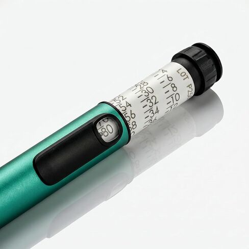 حاقن قلم الببتيد 80 وحدة، أقلام الببتيد V1 القابلة لإعادة الاستخدام لخراطيش 3 مل - للاستخدام اليومي مع مكبس ناعم وحقيبة سفر، توافق عالمي، يتضمن 50 وسادة إعداد، أخضر in Kuwait