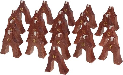 مجموعة BESTYASH الكاملة المكونة من 1-21 سلسلة من ملحقات جسر Guzheng الخشبي مع مخطط وممارسة جسر Guzheng in Kuwait