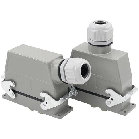 Rectangular Heavy Duty Connector HDC-HK-4/8 12 Core Pins Waterproof Industrial Tool Socket 80A+16A 500V(Lateral line) in Saudi Arabia