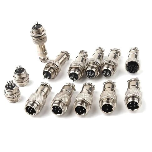 5Set GX12 Nut/Docking Type Male&Female Connector Screw Power Socket& Terminal Cable Pluggable Port(Nut Type,6p) in Saudi Arabia