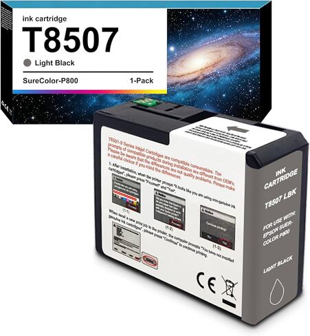 T850 حبر خرطوشة معاد تصنيع T8501 T8502 T8503 T8504 T8505 T8506 T8507 T8508 T8509 استبدال خرطوشة الحبر لطابعة Surecolor P800 (9-Color) in Kuwait