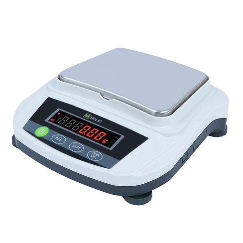 U.S. Solid Precision Balance, 3000g/6.6lb x 0.01g Analytical Digital Lab Scale, 6.2" x 5" Rectangular Pan, Piece Counting, g/ct/oz/lb, 100-240V AC & 4xDC 1.5V Battery, Kitchen, Jewelry, Scientific Use in Saudi Arabia