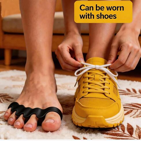 4 قطع فواصل لأصابع القدم للنساء والرجال، فواصل أصابع القدم من السيليكون بدرجة طبية، وتخفيف الورم ودعم الباديكير، ومكواة فرد أصابع اليوغا للعناية اليومية بألم القدم in Kuwait