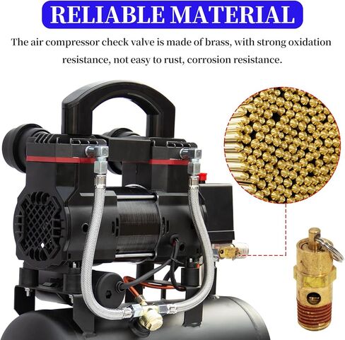 2 قطع 1/4 ''ذكر 150 PSI NPT صمام الأمان ضاغط الهواء تخفيف الضغط صمام فحص السلامة النحاسي in Kuwait