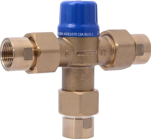 Cash Acme 3/4 Inch HG110-D FNPT Thermostatic Mixing Valve With Integral Checks, Brass Plumbing Fitting, 25523 in Kuwait