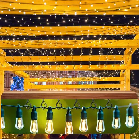 50 Pcs Heavy Duty Screw Hooks with Safety Buckle, Metal Hanging Hooks for Plants Outdoor String Lights Wind Chimes Bird Feeders, Indoor Outdoor, Includes Wing Nut Driver, 2.36 Inch in Saudi Arabia