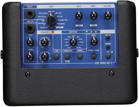 Vox Mini Go 3 3-watt Portable Modeling Amp - Blue in Saudi Arabia
