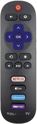 OEM Replacement Remote Control Compatible with All TCL Roku Smart TVs【Only Works with TCL Roku TV, Not for Roku Stick and Roku Box】 (Netflix/Apple TV+ / Paramount+ / HBO Max) in Saudi Arabia