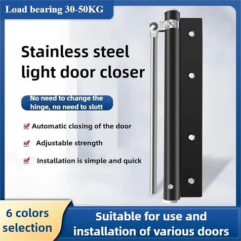 Adjustable Door Closer Stainless Steel Spring Soft Close Fire-Proof Heavy Duty Hardware(Bronze) in Saudi Arabia