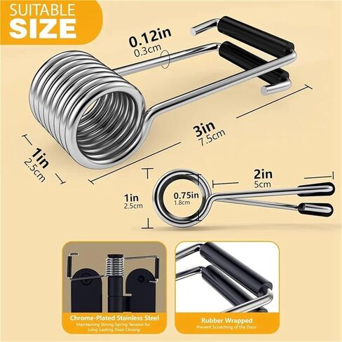 A69ebutterfly Spring Door Closer, Hinge Fits On Most Butt Pin, 8Pcs in Saudi Arabia
