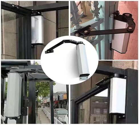 Heavy Duty Outdoor Waterproof Remote Control Side-Mounted Curved Arm Door Closer Suitable for 120kg Doors in Saudi Arabia