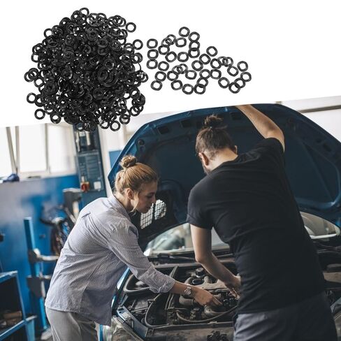 SEWACC 500pcs 4x8x0.3mm Spring Wave Washers Compression Type Wave Gasket for Screw Bolt Industrial Fastening and Machine Sealing Applications in Saudi Arabia