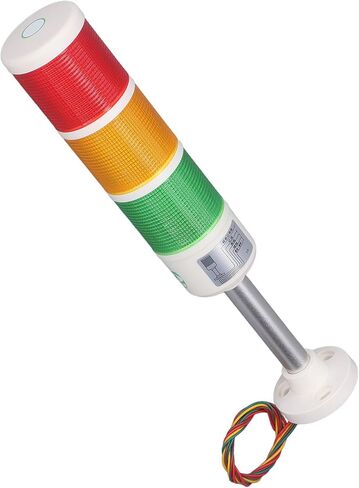 Hyuduo LED Stack Tower Light مصباح مؤشر إشارة عمود التحذير الصناعي لآلة النقش نطاق جهد واسع (24 فولت) in Kuwait