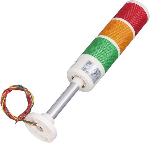 Hyuduo LED Stack Tower Light مصباح مؤشر إشارة عمود التحذير الصناعي لآلة النقش نطاق جهد واسع (24 فولت) in Kuwait