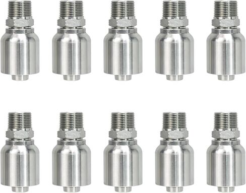 خرطوم تركيبات خرطوم هيدروليكي × أنبوب ذكر NPT 10 عبوات (خرطوم 3/4 بوصة × أنبوب ذكر 3/4 بوصة) in Kuwait