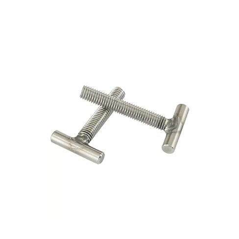 كتل الجوز المسار. 2 قطعة M14 50 ~ 120 مللي متر T-شكل قضيب ملولب لقط غطاء الترباس GB37 304 الفولاذ المقاوم للصدأ T-الأخدود المسمار (M14 * 80 مللي متر) in Kuwait