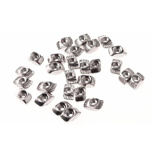 تتبع كتل الجوز. صامولة منزلق T Track، صامولة T منزلق، 100 قطعة من صامولة T منزلق M3 M4 M5 لـ 20 سلسلة T-Slot T-nut، منزلق T-Slot Head Hammer Drop in Nut، موصل الألومنيوم النتوء الشخصي Hamme in Kuwait