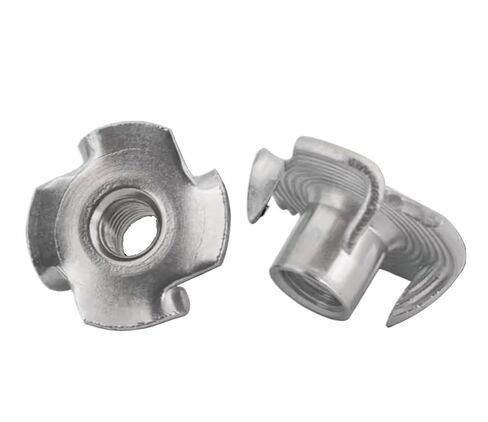 كتل الجوز المسار. صامولة منزلق T Track، صامولة T منزلق، 304 صامولة من الفولاذ المقاوم للصدأ بأربعة مخالب، 10 قطع، M5 M6 M8 M10 صامولة بأربعة مخالب T-جوز أعمى إدراج صواميل على شكل تي (M6*9) in Kuwait