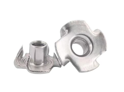 كتل الجوز المسار. صامولة منزلق T Track، صامولة T منزلق، 304 صامولة من الفولاذ المقاوم للصدأ بأربعة مخالب، 10 قطع، M5 M6 M8 M10 صامولة بأربعة مخالب T-جوز أعمى إدراج صواميل على شكل تي (M6*9) in Kuwait