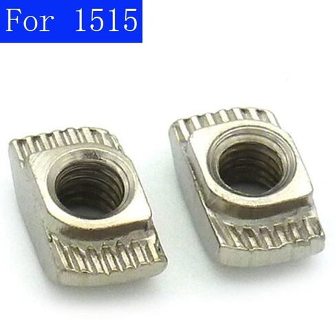 كتل الجوز المسار. صامولة منزلق T Track، صامولة T منزلق، صامولة T منزلق 1515 من الألومنيوم، صواميل بفتحة T، صواميل من الألومنيوم، رأس مطرقة M3/m4/m5 (M4 50 قطعة) in Kuwait