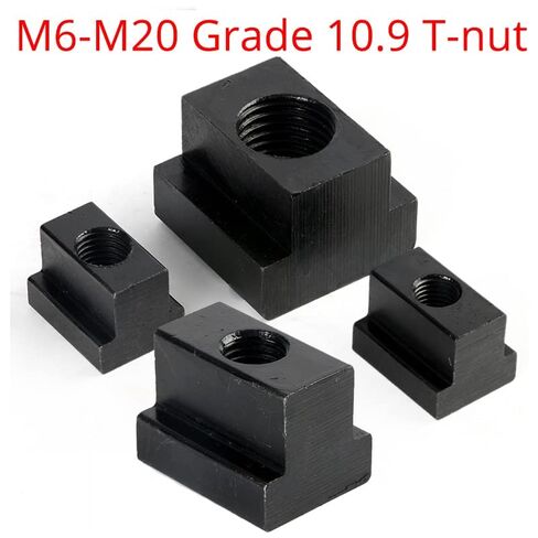 كتل الجوز المسار. صامولة منزلق T Track، صامولة T منزلق، صامولة T منزلقة M6-M20 صواميل بفتحة T من الدرجة السوداء 10.9، صامولة بفتحة طاولة بمشبك طحن صامولة T، صامولة بفتحة منزلق، رأس مطرقة لولبية (M14 la) in Kuwait