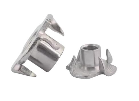 كتل الجوز المسار. صامولة منزلق T Track، صامولة T منزلق، 304 صامولة من الفولاذ المقاوم للصدأ بأربعة مخالب، 10 قطع، M5 M6 M8 M10 صامولة بأربعة مخالب T-جوز أعمى إدراج صواميل على شكل تي (M5*8) in Kuwait