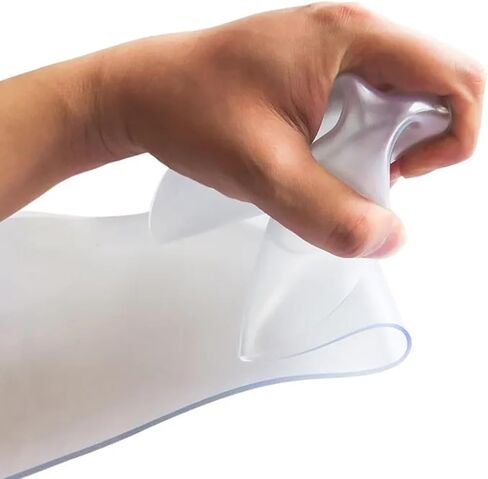 Clear PVC Strip Curtain - 2mm Smooth Plastic Door Curtain for Air Conditioning, Windshield Protection, Waterproof Vinyl Partition, Ideal for Home & Commercial Use in Kuwait